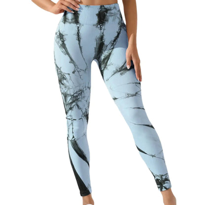 Seamless Scrunch Gym Leggings | Tie Dye Effect II